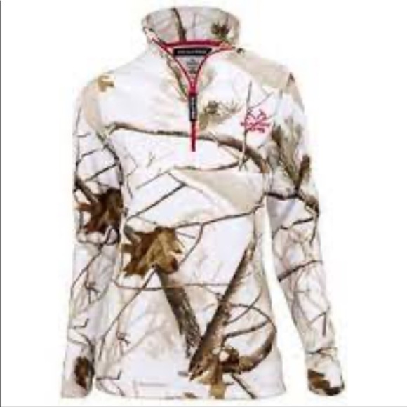 Realtree Tops - REALTREE SNOW CAMOUFLAGE FLEECE SWEATSHIRT